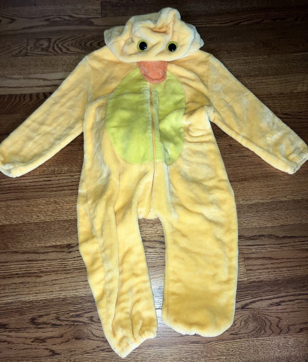 Michley Duck Pajamas Halloween Costume. Hooded Zip Up. 2-3T. Soft! Cute!